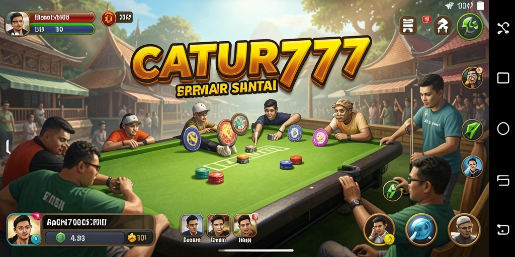 Tangkapan layar gameplay <strong>CATUR777</strong> yang menunjukkan suasana permainan catur yang seru.