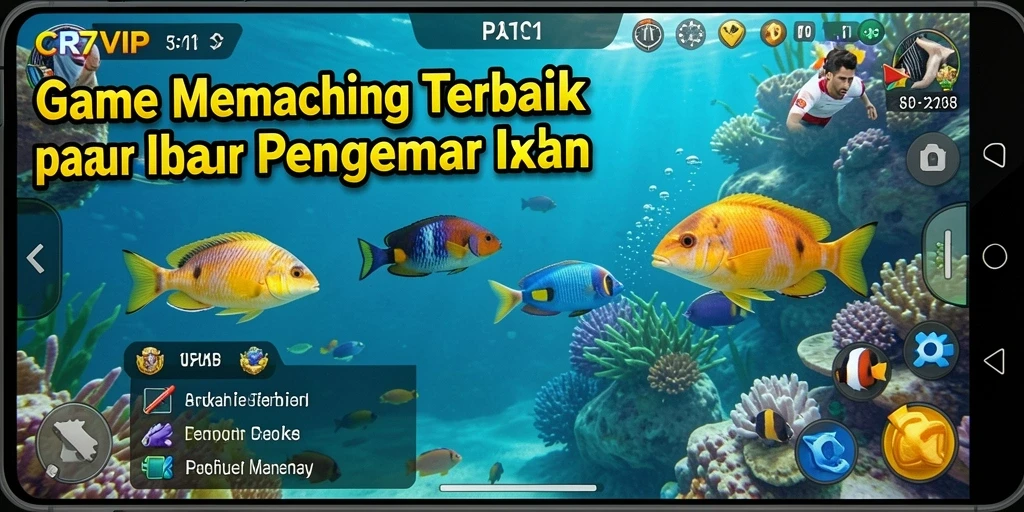Tampilan menarik dari gameplay memancing di CR7VIP.