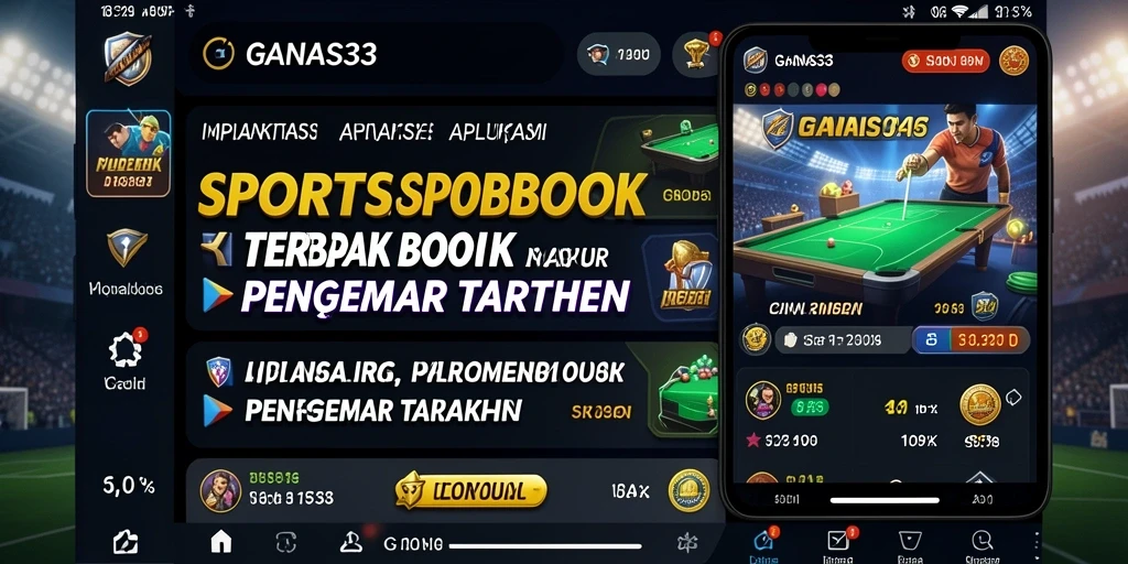 Screenshot utama GANAS33 menunjukkan tampilan antarmuka taruhan olahraga.