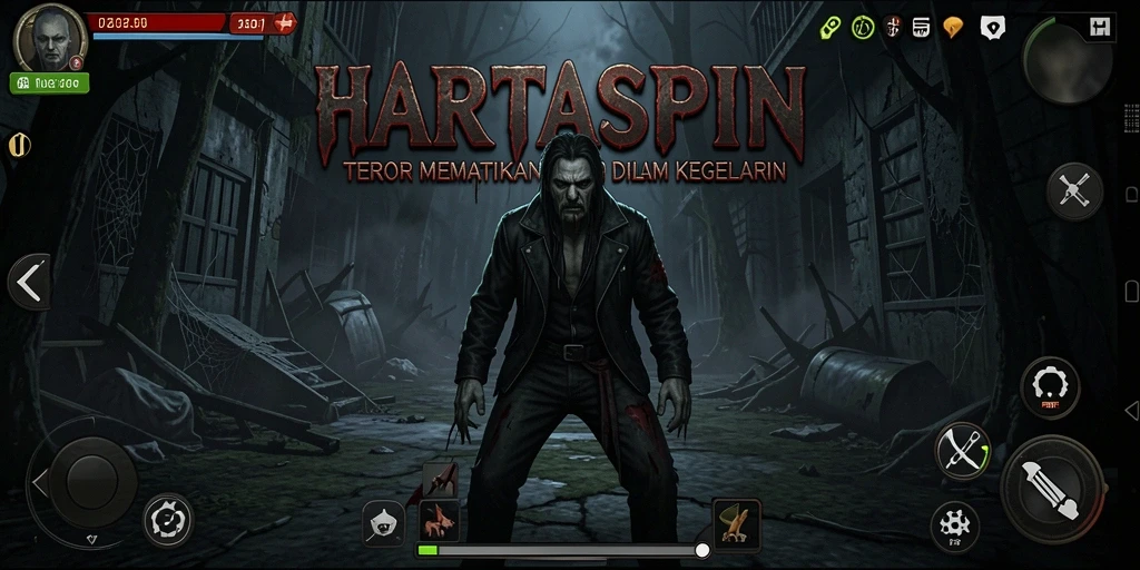 Gameplay HARTASPIN yang menegangkan dan misterius.