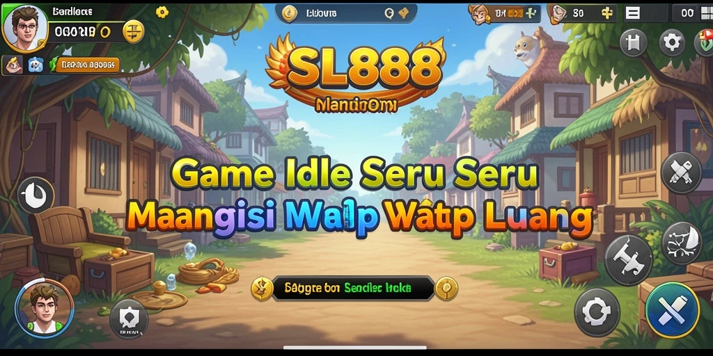 Tampilan screenshot gameplay SL888 yang menampilkan kota berkembang.