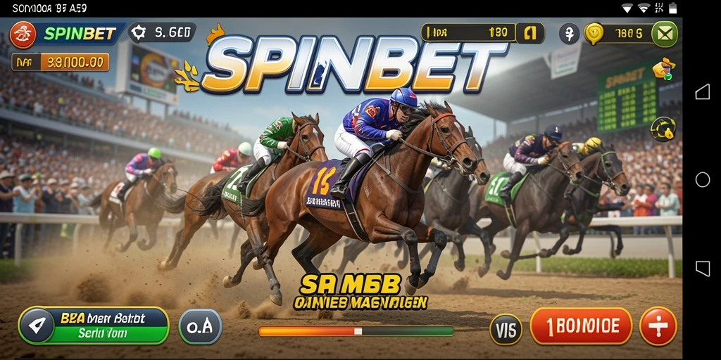 Gameplay SPINBET menampilkan aksi balapan yang seru dan kompetitif.